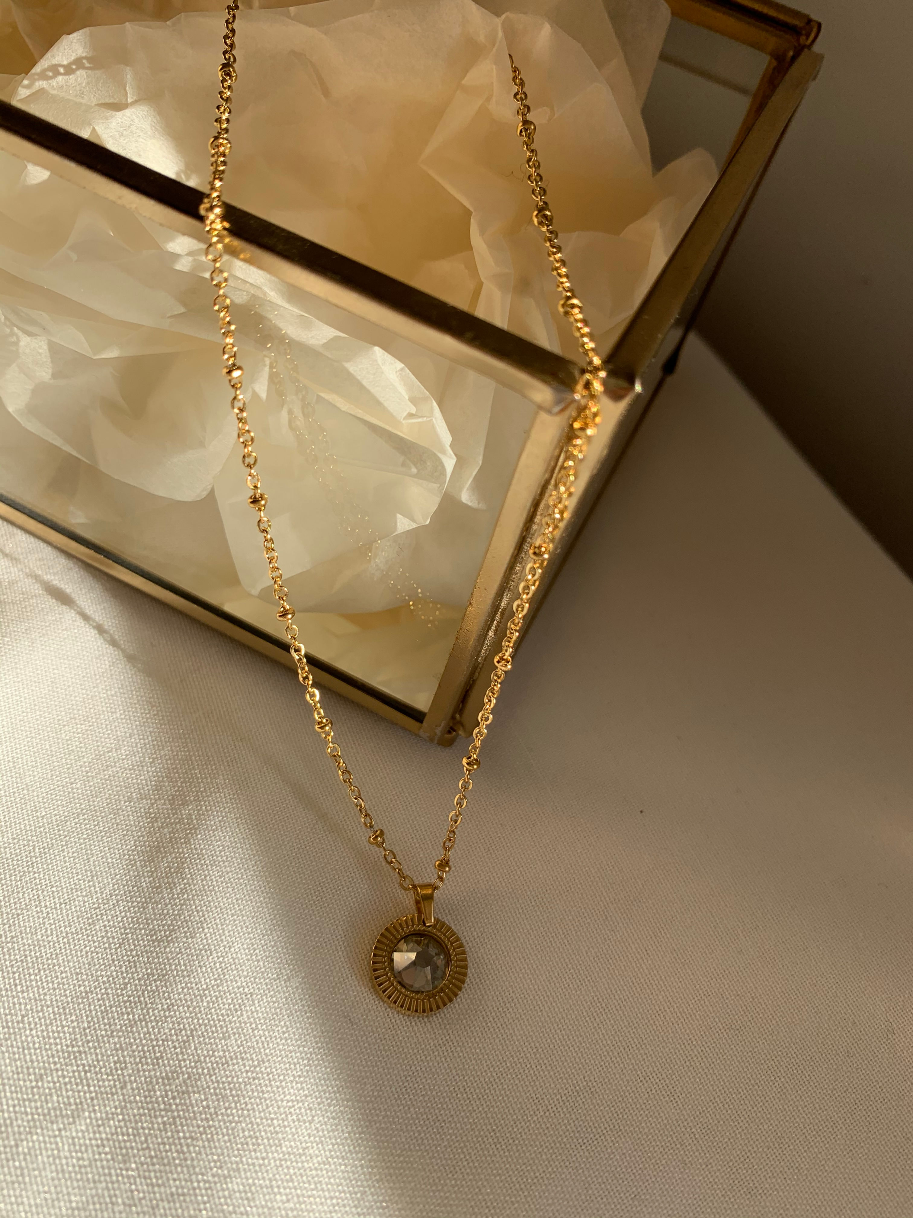 Collier Florette gris