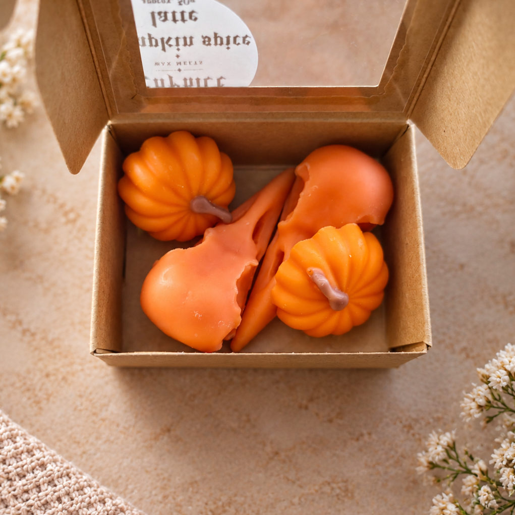 Pumpkin spiced latte raven skull wax melt box