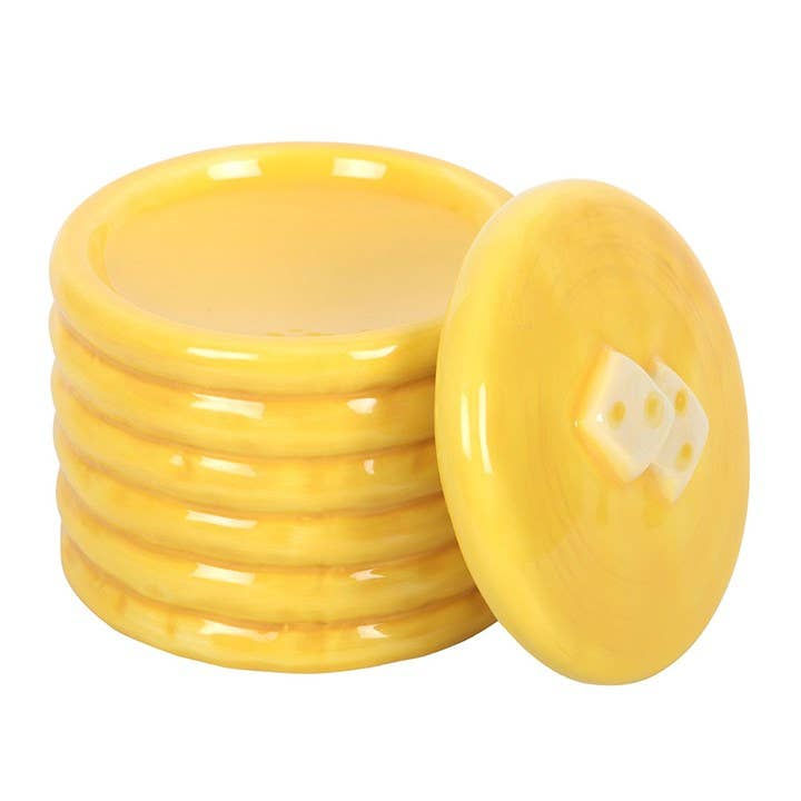 Pancake stack ceramic oil burner & wax warmer