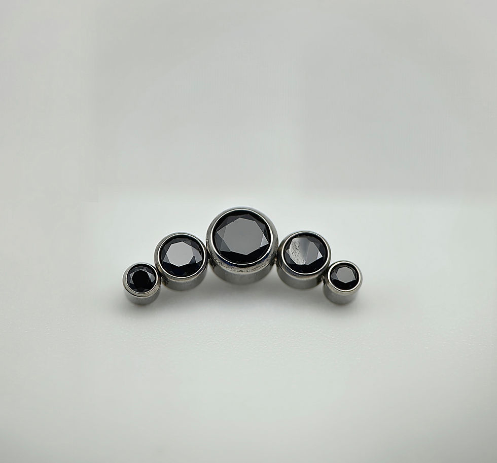 Black curved cluster attachment