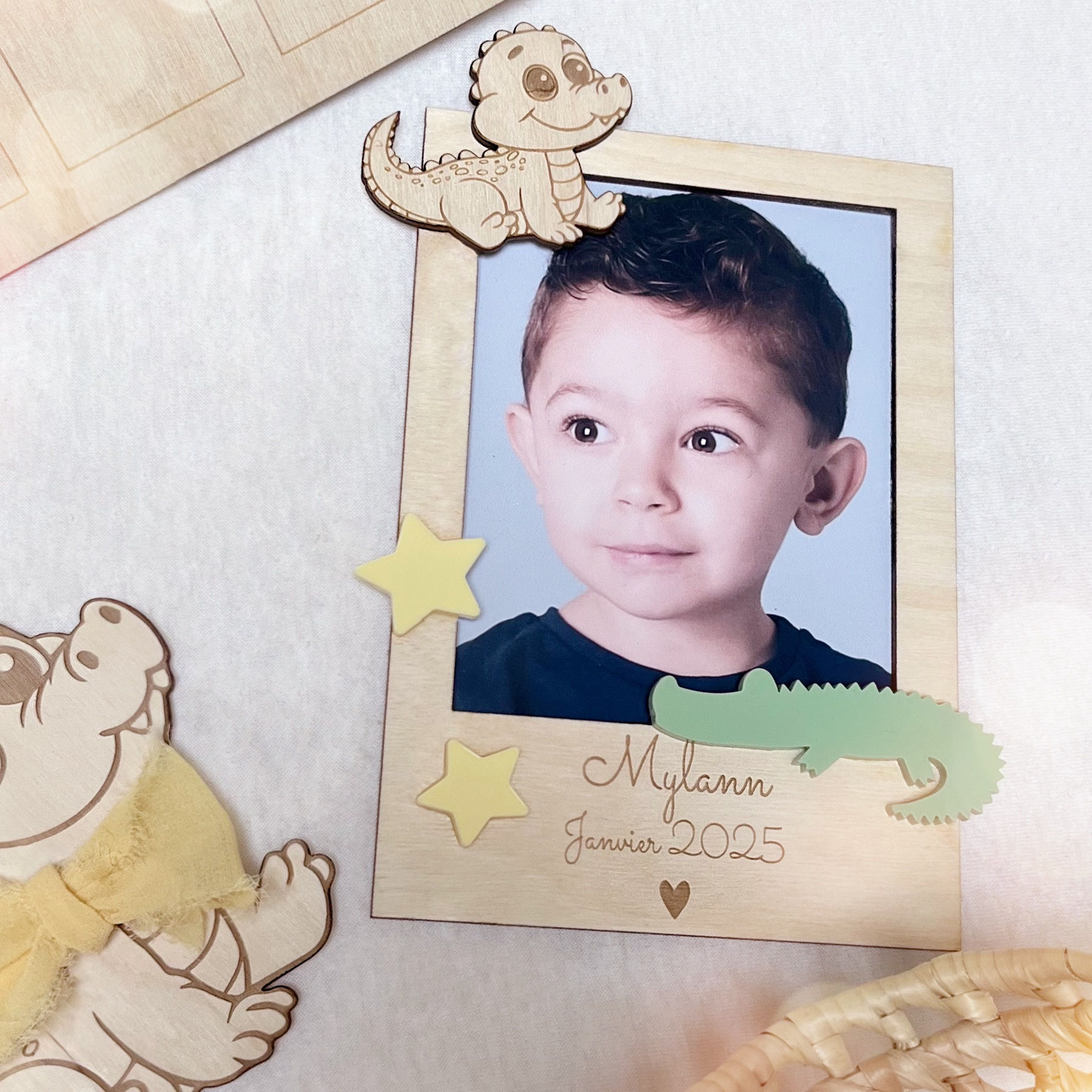 CADRE PHOTO MAGNET CROCODILE