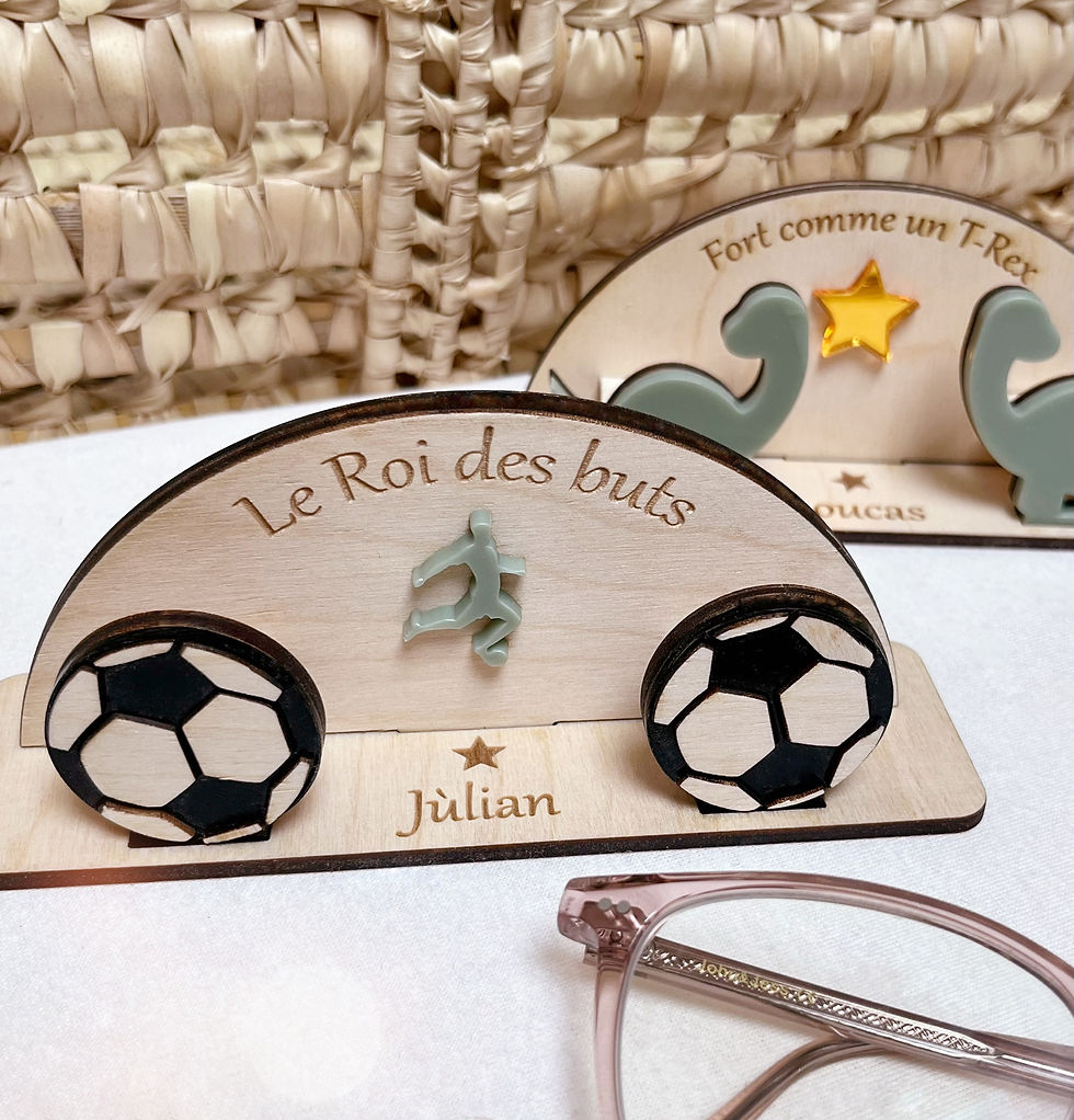 MON ADORABLE PORTE LUNETTES "PASSION FOOT"