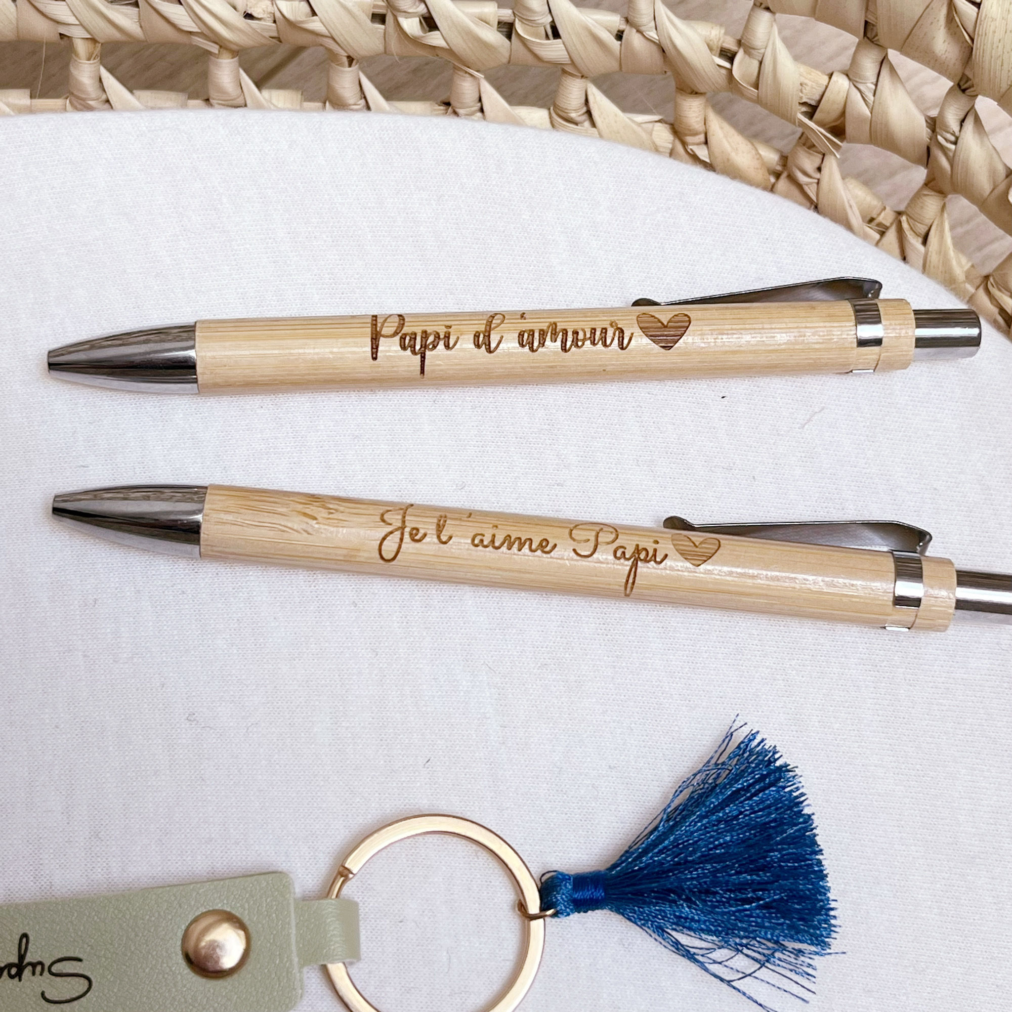 STYLO BAMBOU "PAPI D'AMOUR"