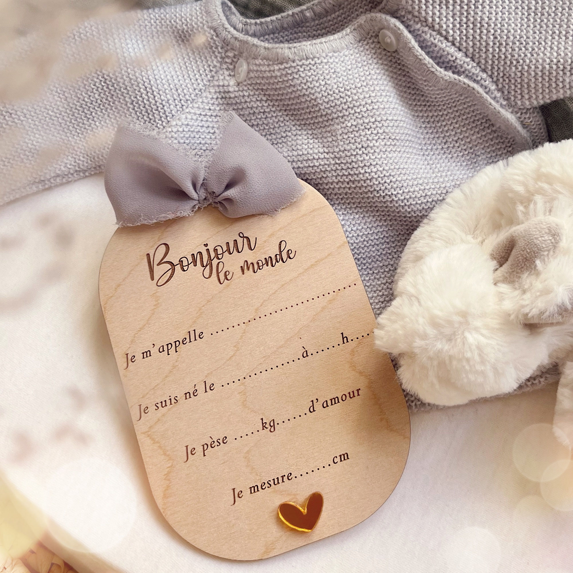 PANCARTE "BONJOUR LE MONDE"