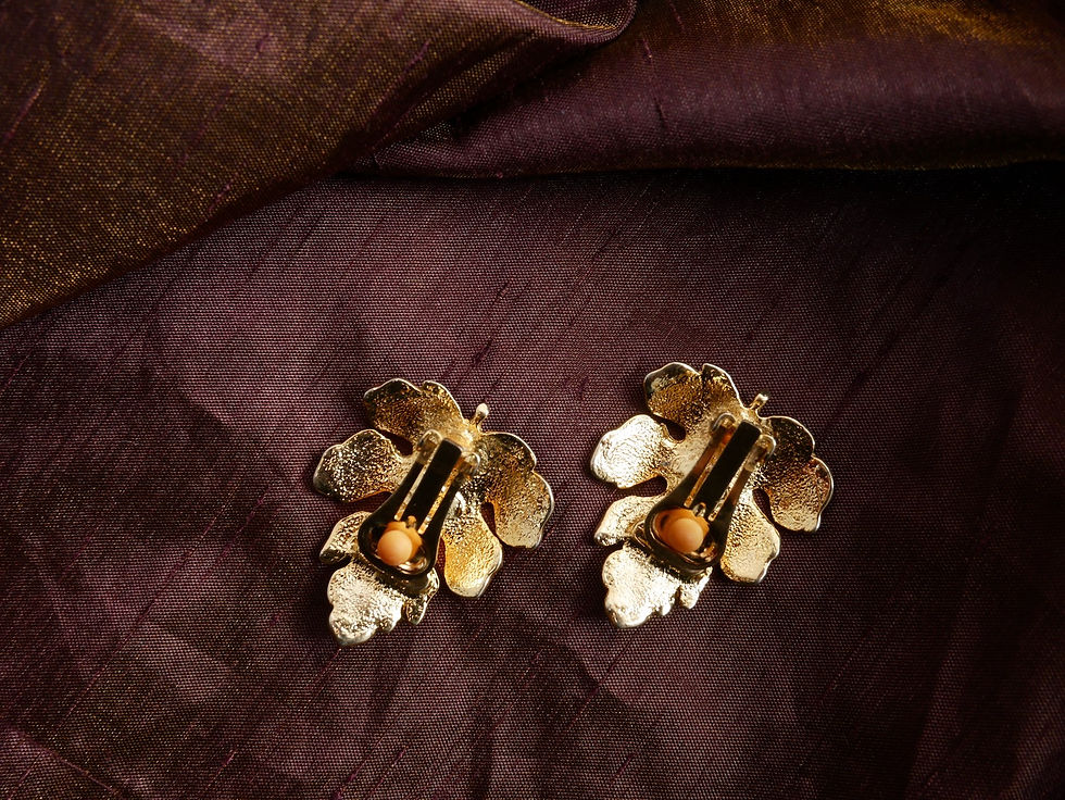 Miniature : Boucles d'oreilles feuille