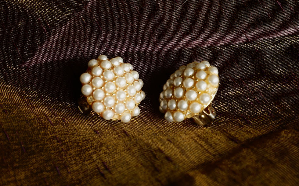 Miniature : Boucles d'oreilles multi perles