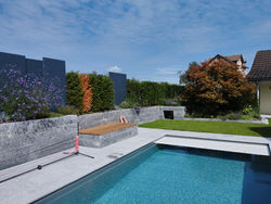 Pool mit Sichtschutz