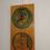 Thumbnail: Vintage wooden wall clock with tiger and wolf