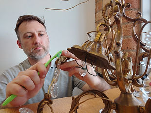 Antique chandelier restoration