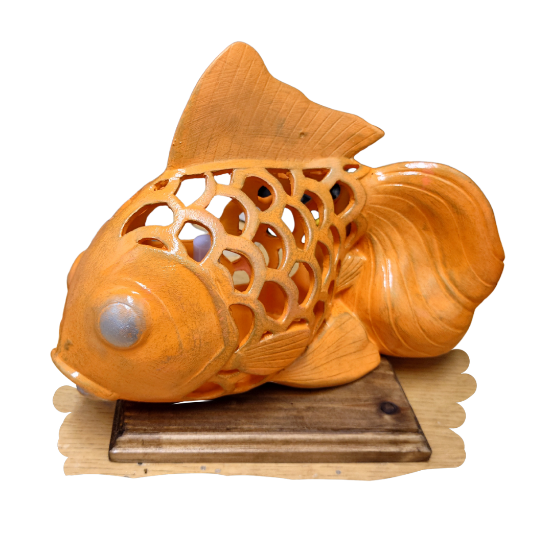 fish flame effect lamp