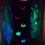 Thumbnail: Aurora borealis floor standing upcycled bottle lamp