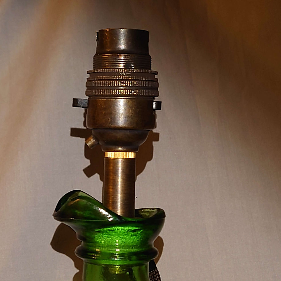 Thumbnail: vintage wine jug upcycled table lamp