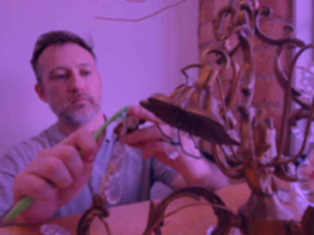 vintage chandelier repair rewire