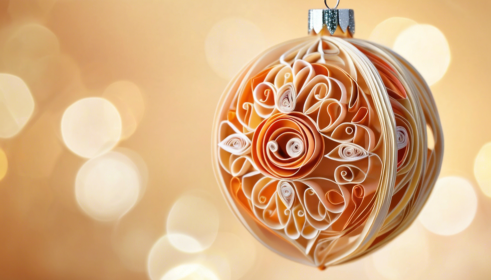 Christmas Quilled Ornaments Showcase