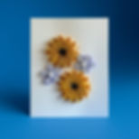 Sunflowers and Lilacs floral card