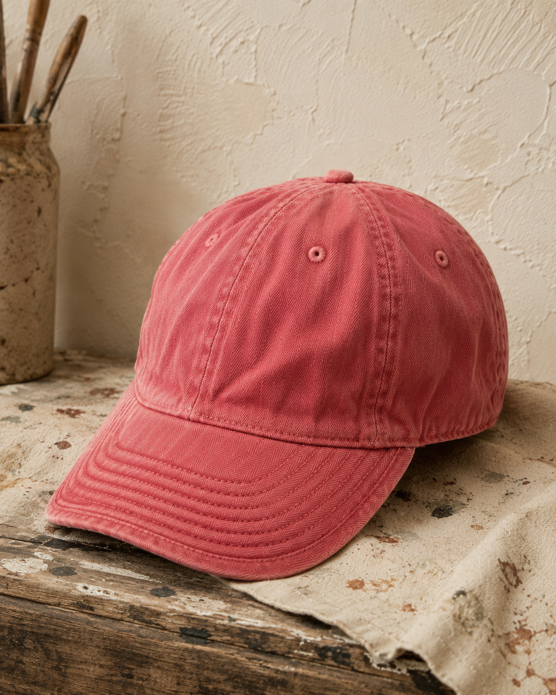 RRL Faded Herringbone Hat