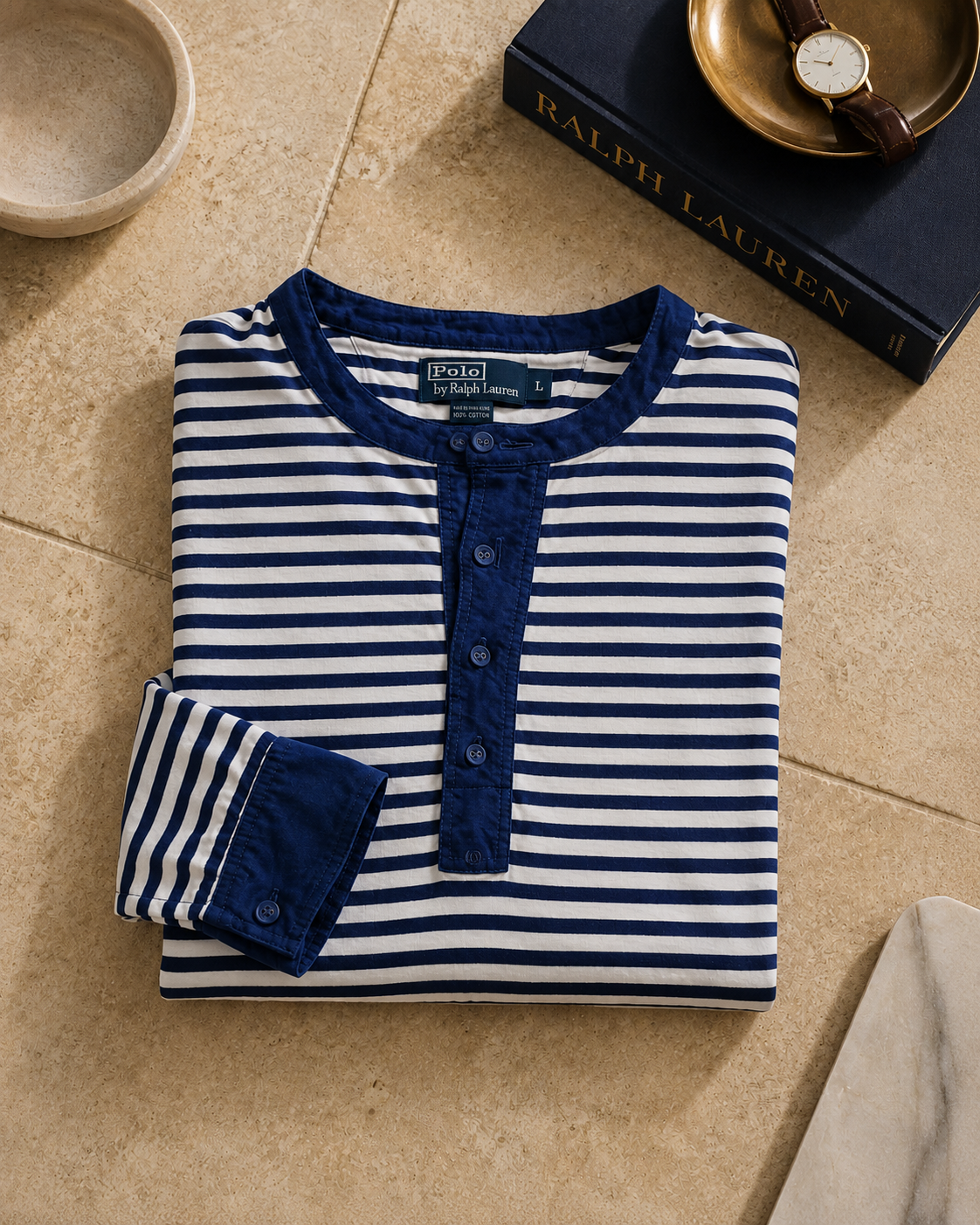 Polo Ralph Lauren Vintage Maritime Stripe Henley