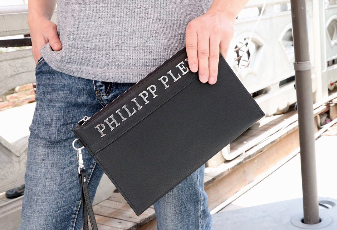 最新款式PP 菲利浦.普莱因🔜男士手包 型号6176 叫嚣专柜货