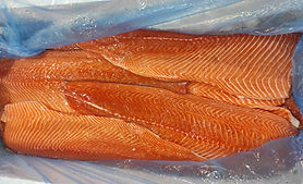 Premium skin-on boneless salmon fillets ordered in bulk for high-protein meal prep