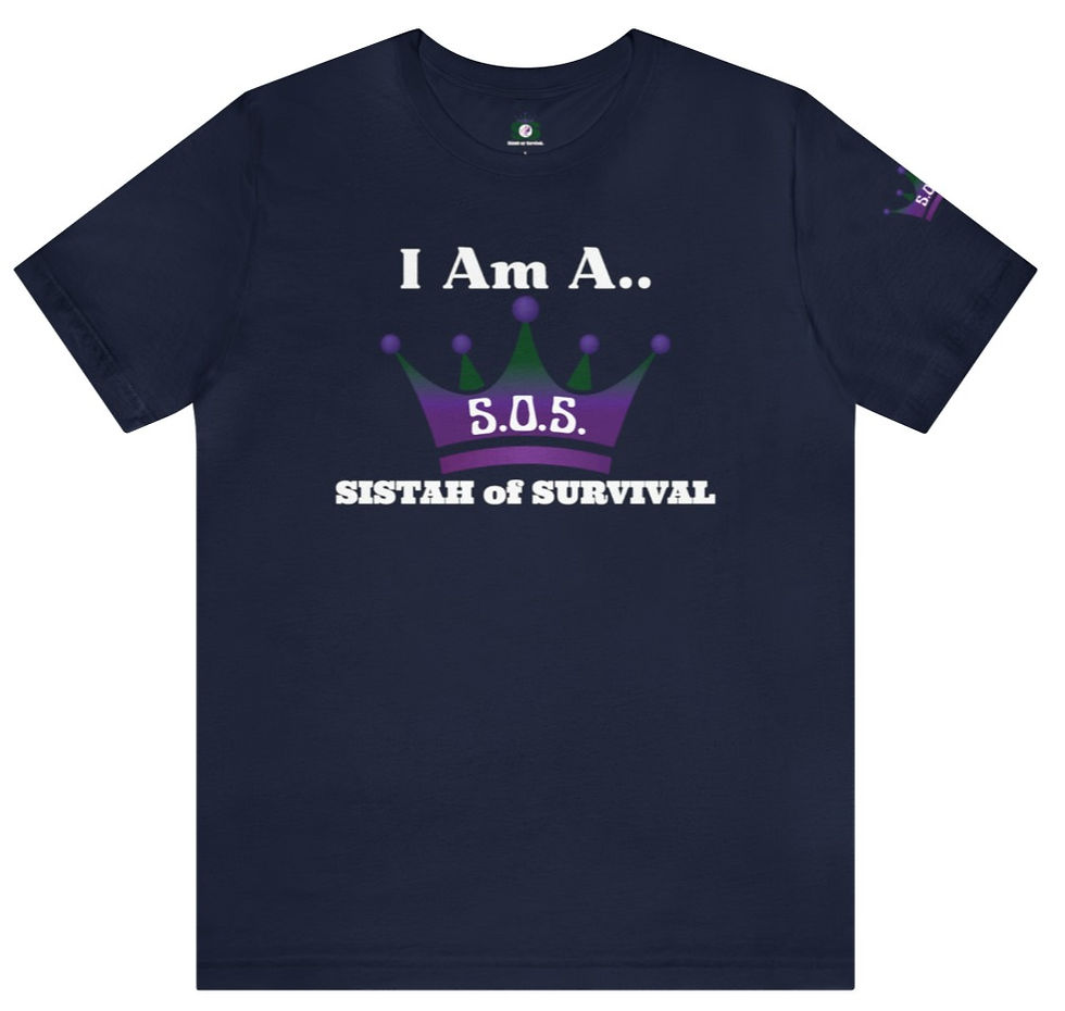Miniatura: SistaH of SurvivaL™️ Unisex Jersey Short Sleeve Tee | Purple Crown