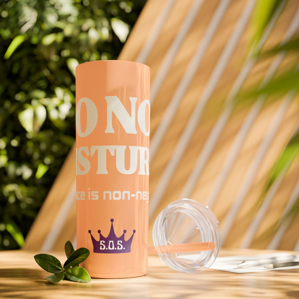 Miniatura: Do Not Disturb Skinny Tumbler with Straw, 20oz