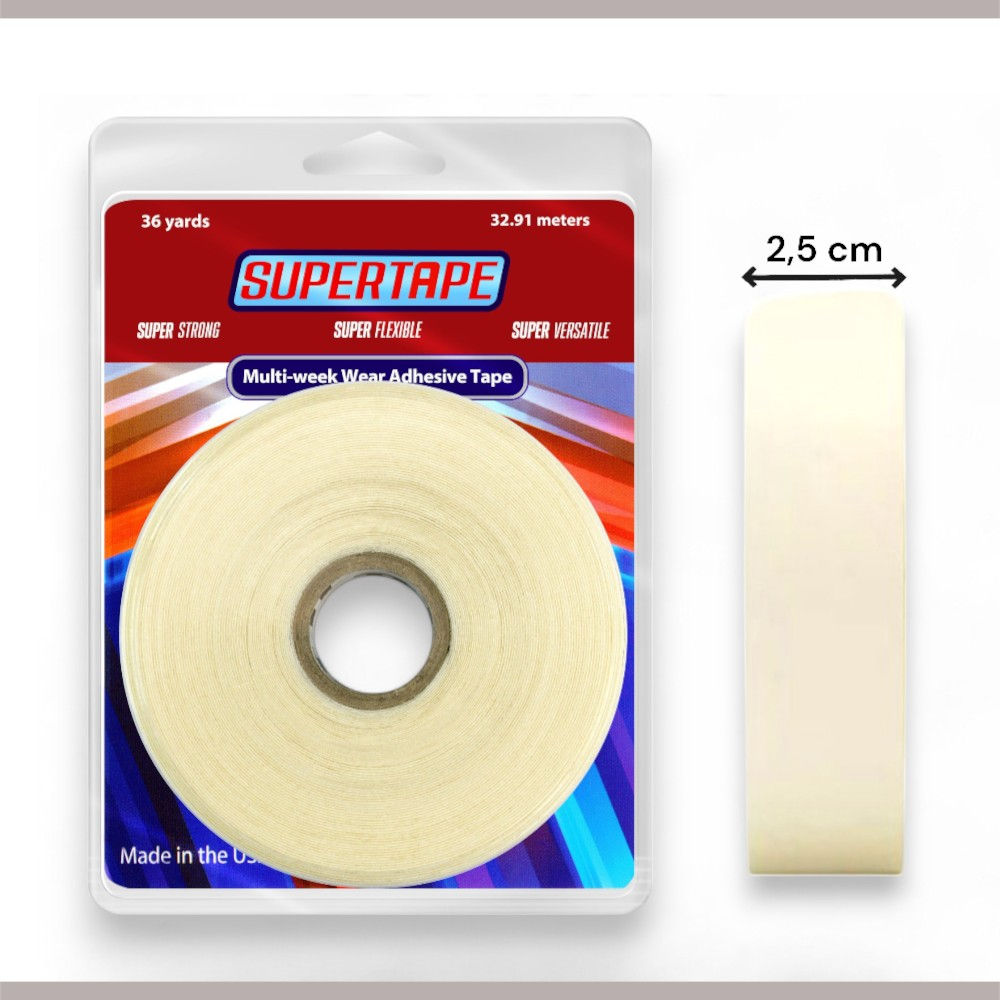 True Tape SUPERTAPE Rulo Protez Saç Bandı 2.5 cm x 33 m
