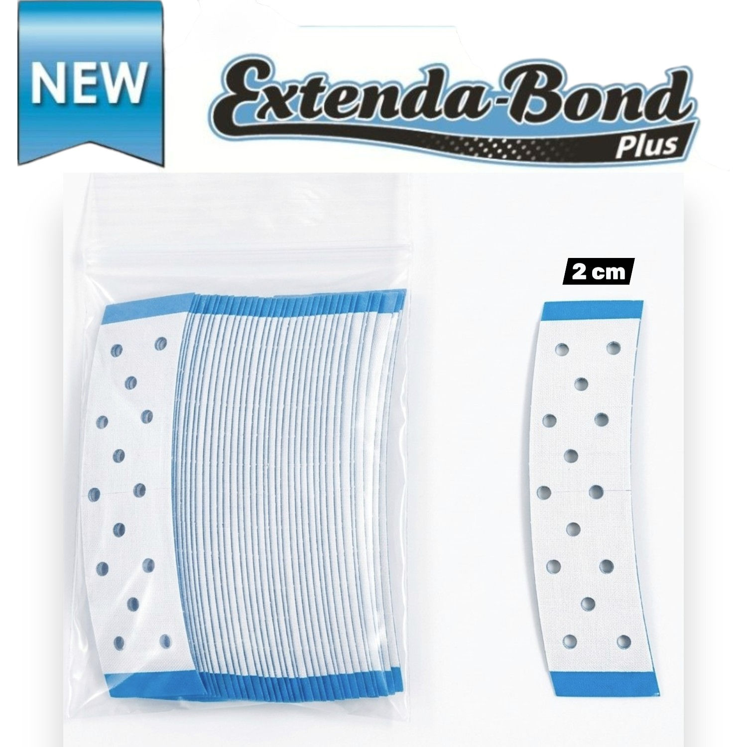 Walker Tape Extenda Bond Plus Mavi Delikli Protez Saç Bandı