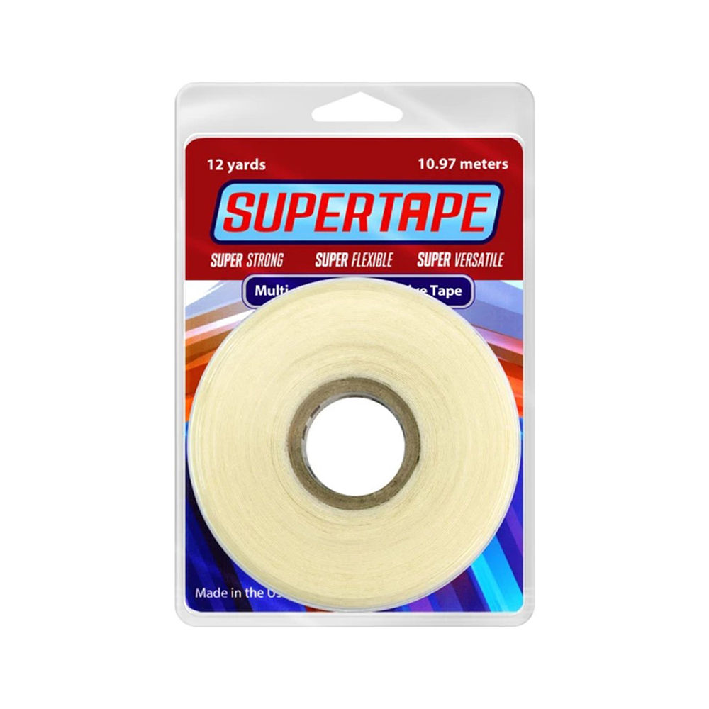 True Tape SUPERTAPE protez saç bandı rulo (1″ x 12 Yards – 2,5 cm x 11 m) – ultra güçlü çift taraflı bant, doğal görünümlü uzun ömürlü tutuş sağlar