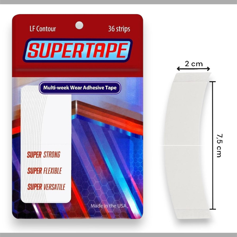 True Tape SUPERTAPE LF Oval Protez Saç Bandı 2cm x 7.5cm