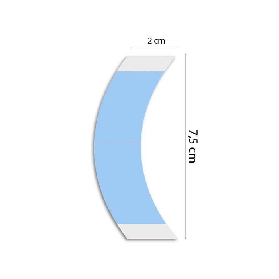 Küçük resim: Walker Tape Lace Front Protez Saç Bandı Oval CC, 2cm x 7,5 cm, protezsacbant.com