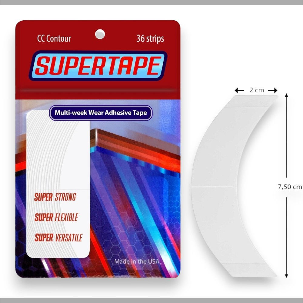 True Tape SUPERTAPE CC Oval Protez Saç Bandı 2cm x 7.5cm