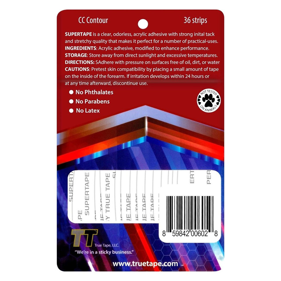 Küçük resim: True Tape SUPERTAPE Oval CC Contour Bant – cc