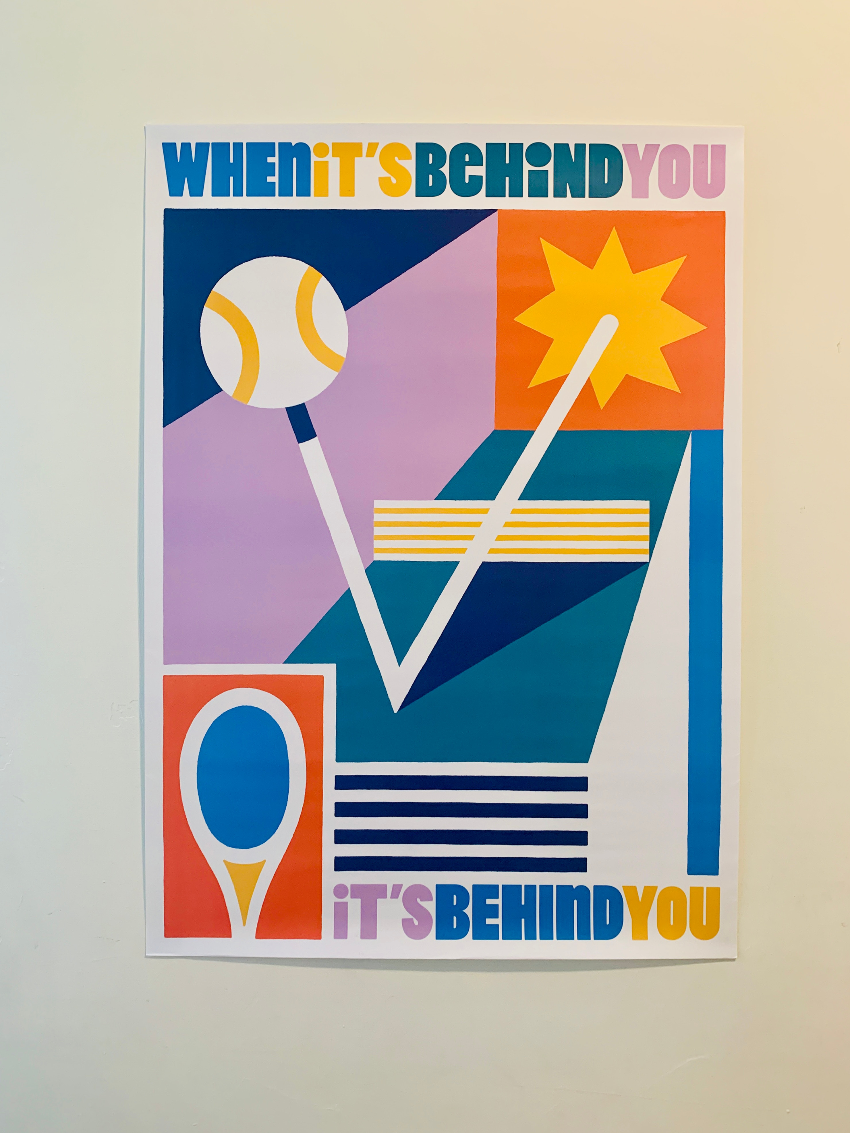 When it's behind you, it's behind you 當它過去了，它就過去了