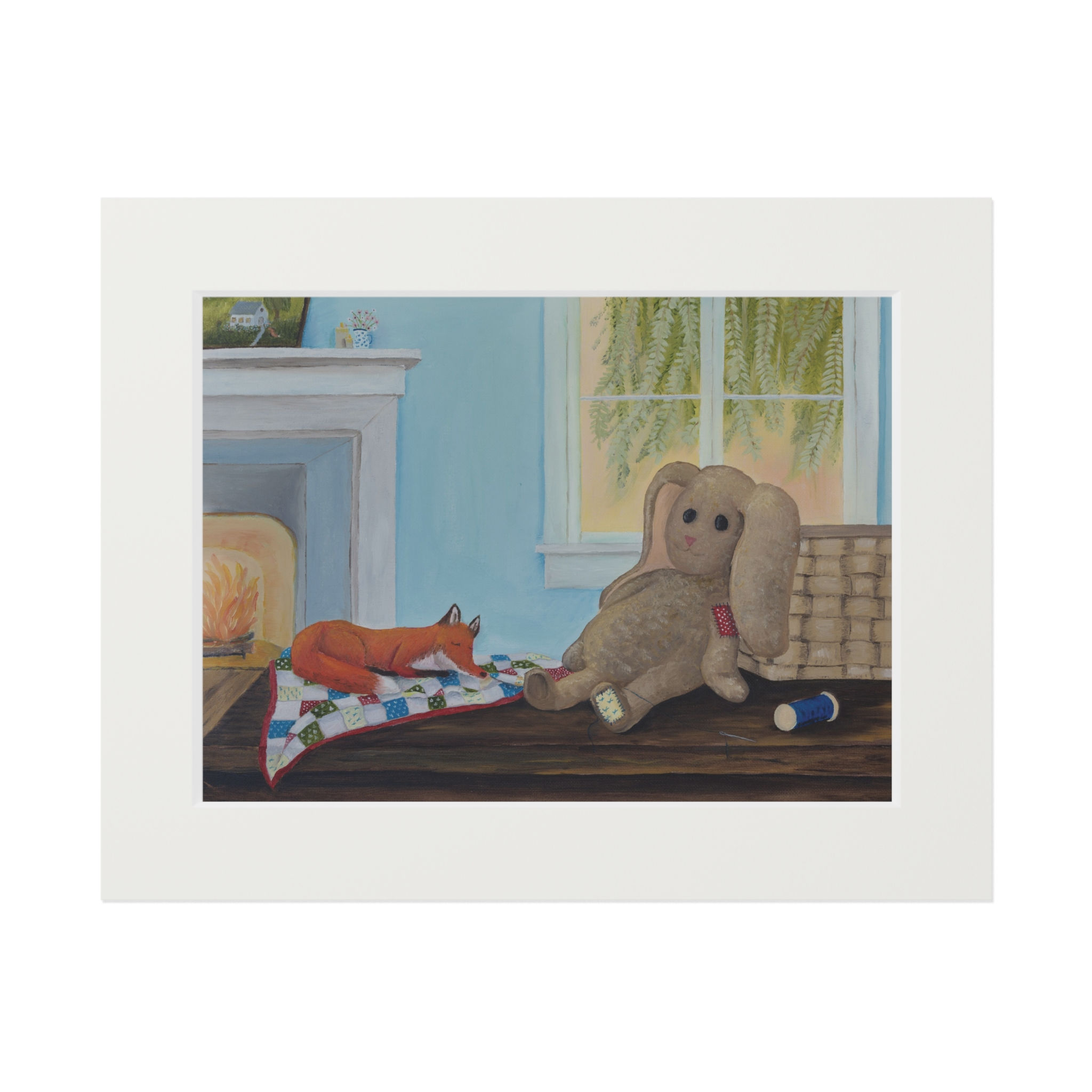 Benny the Bunny — Fine Art Giclée Print (Matted)