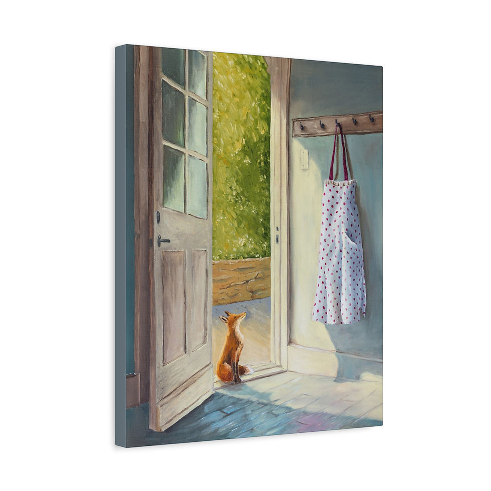 Thumbnail: The Encounter on Matte Canvas, Stretched, 1.25"