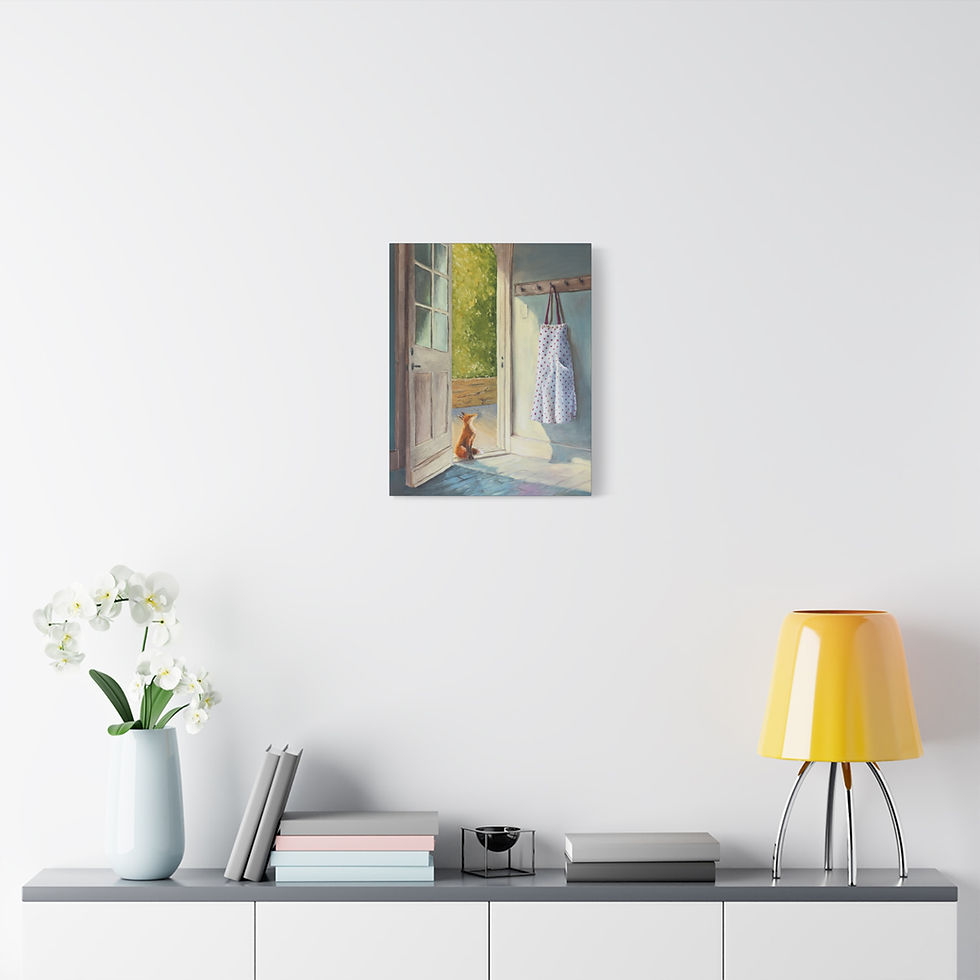 Thumbnail: The Encounter on Matte Canvas, Stretched, 1.25"