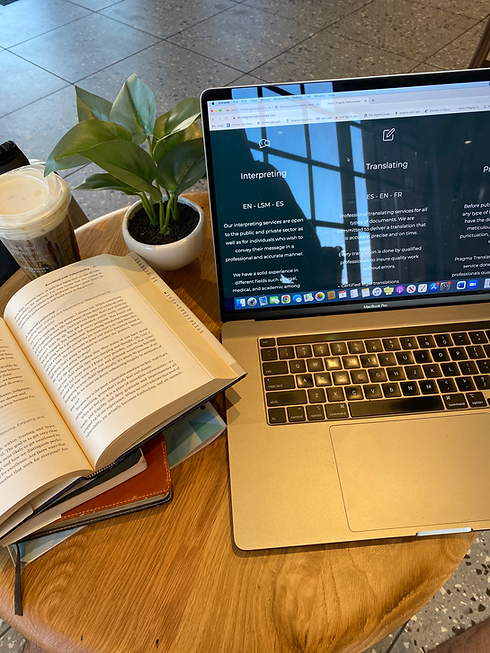 Book. Coffee, Plants.