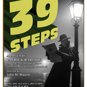 Maurer Productions OnStage's "The 39 Steps": Mistaken Identities and Unmistakable Fun at the Kelsey Theatre