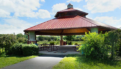 Picnic shelter at Flat Run Veterans Park