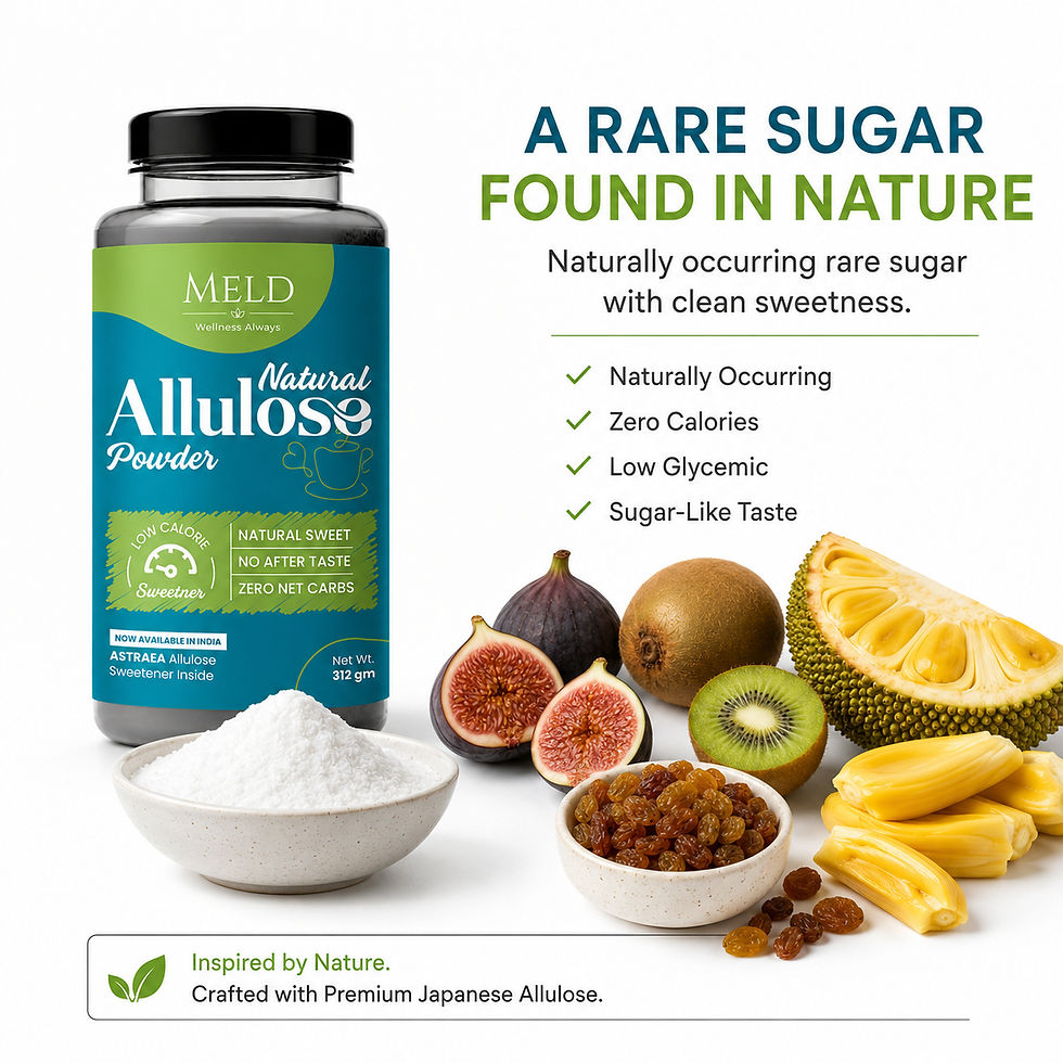 MELD Wellness allulose powder as a low-calorie sugar alternative