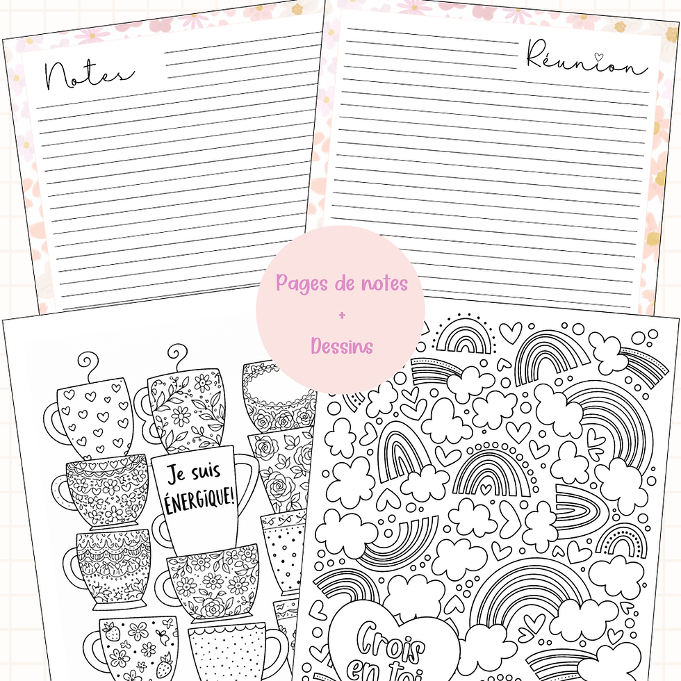 Miniature : Agenda Enseignant 5 périodes -Blooming