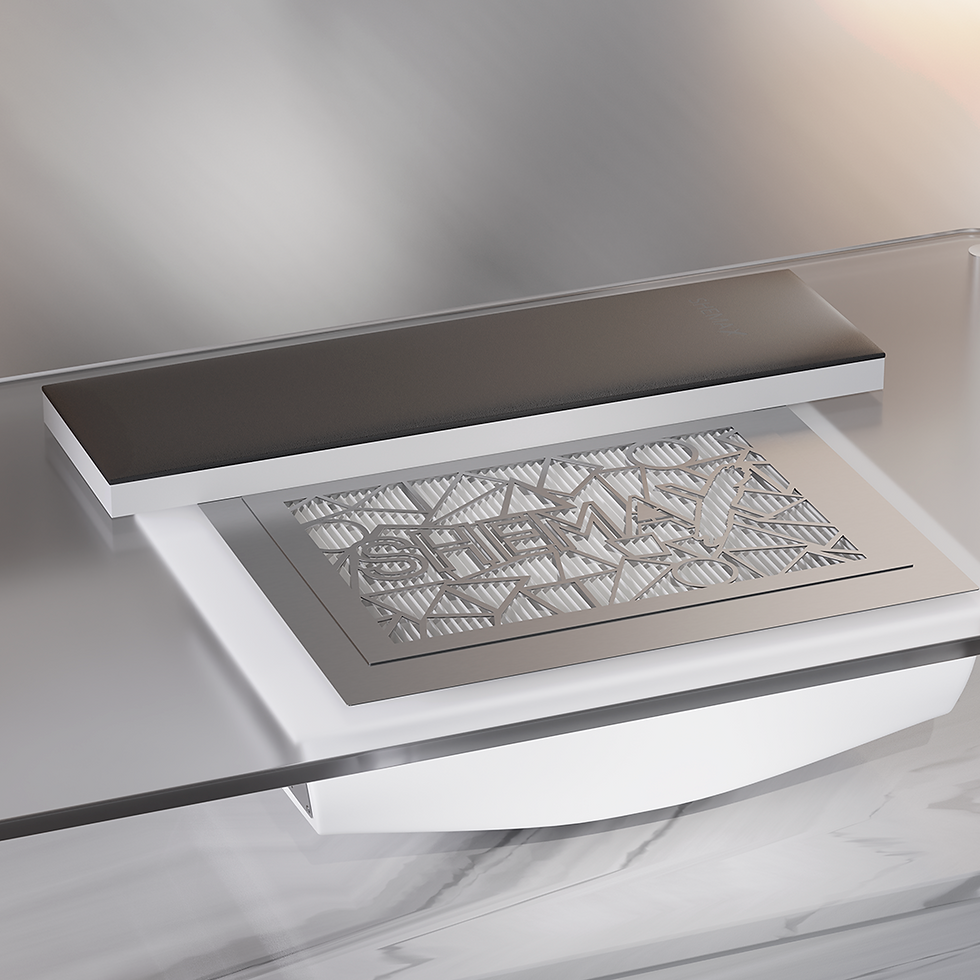 תמונה ממוזערת: שואב STYLE V-PRO shemax מובנה בתוך השולחן בקו אפס