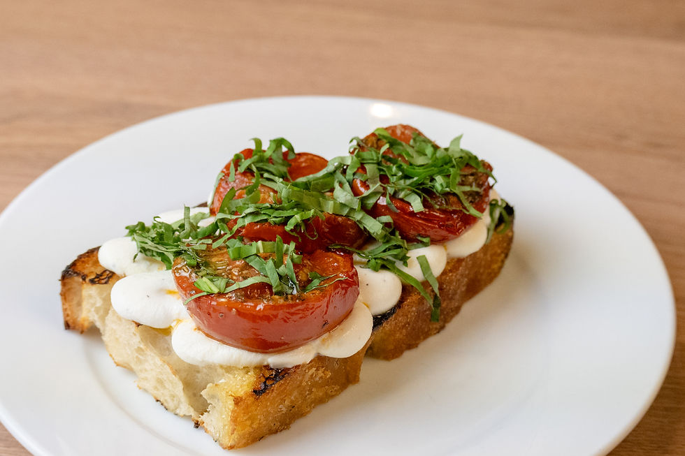 Roasted Tomatoes & Lemon Ricotta on Focaccia