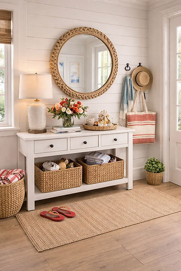 Coastal entryway with beach-inspired accents.jpg