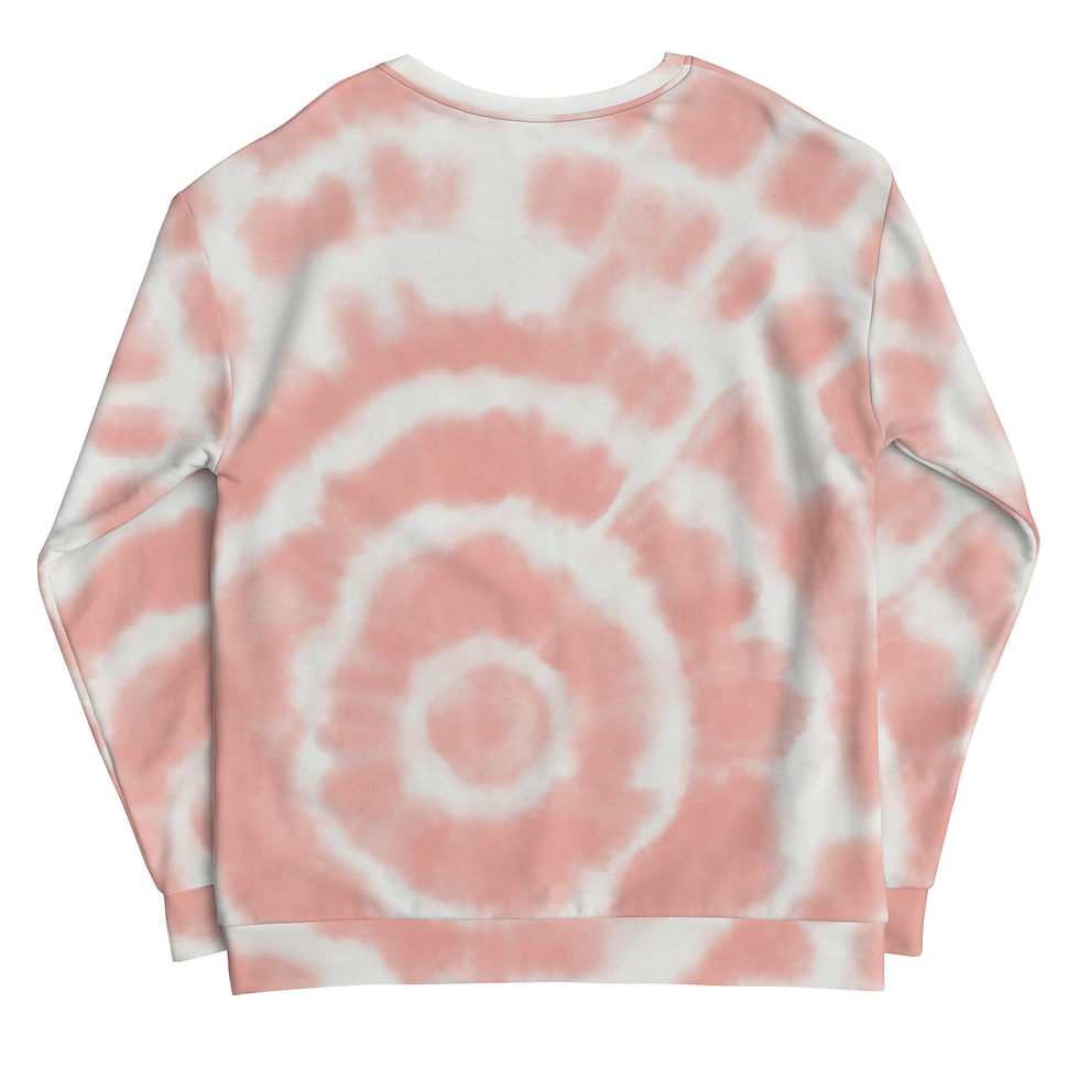 Miniatura: Peach Tie-Dye Vibe Tropical Sweatshirt