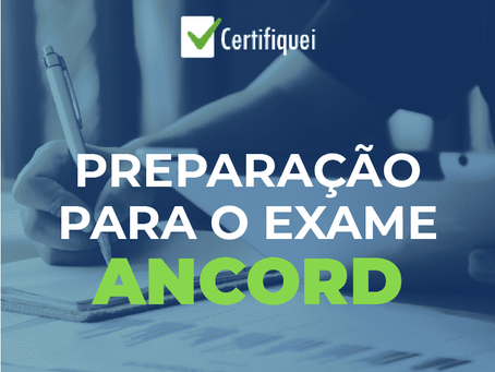 Curso Preparatório para a Certificação ANCORD da Certifiquei