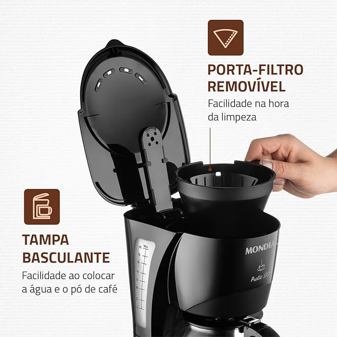 Cafeteira Elétrica Mondial Pratic 20X 600W