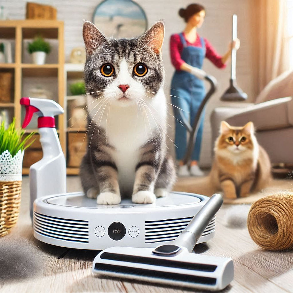 Aspirador Robô para Pelo de Gato