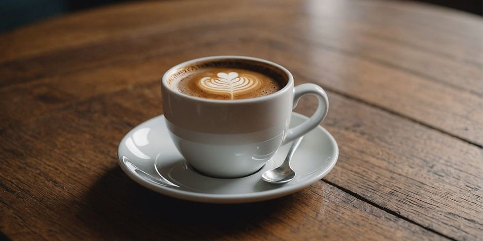 Xícara de café filtrado preparada com moagem média