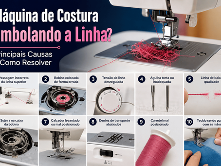 Máquina de Costura Embolando a Linha? Causas e Como Resolver